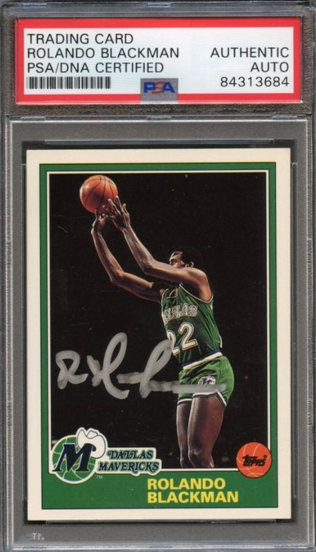 1993-94 Topps #14 Rolando Blackman Signed Card AUTO PSA Slabbed