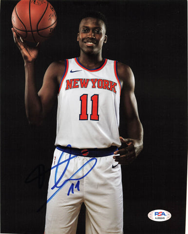 Frank Ntilikina signed 8x10 photo PSA/DNA New York Knicks Autographed