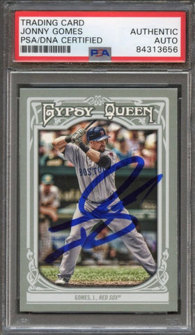 2013 Topps Gypsy Queen #274 Jonny Gomes Signed Card PSA Slabbed Auto