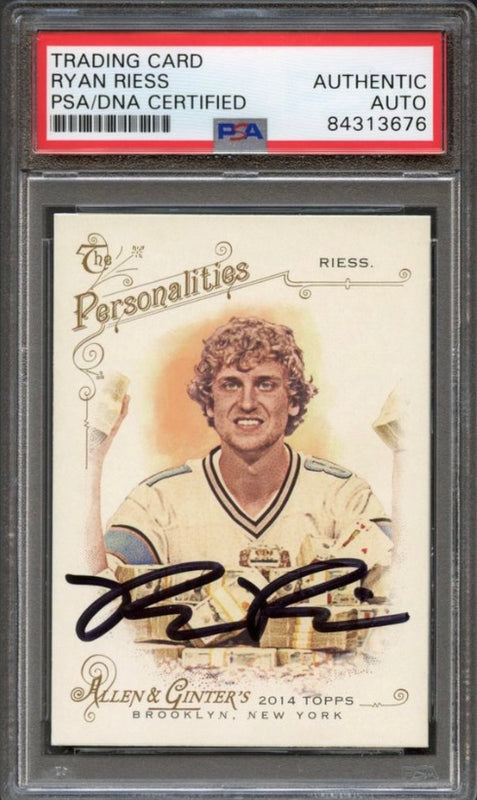 2014 Topps Allen and Ginter #180 Ryan Riess Signed Card PSA Slabbed Auto