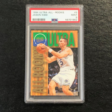 1994 Ultra All-Rookie #5 Jason Kidd PSA 9 Mint RC Mavericks