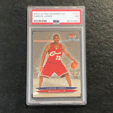 2003 Ultra Hummer H2 #171 Lebron James PSA 7 NM Cavaliers
