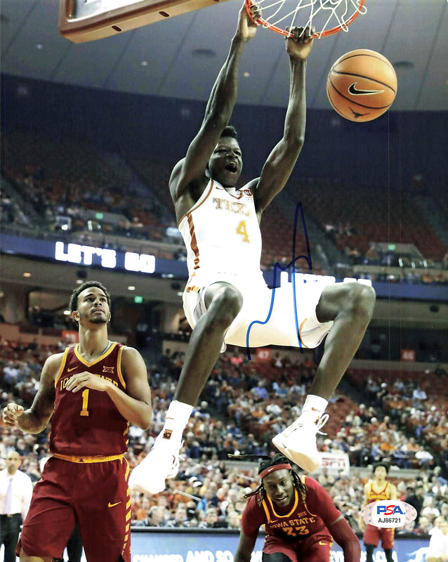 Mo Bamba signed 8x10 photo PSA/DNA Texas Longhorns Autographed