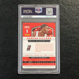 2012 Panini #262 Damian Lillard PSA 9 Mint Trail blazers