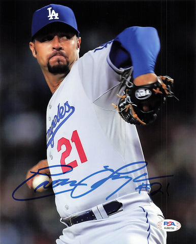 ESTEBAN LOAIZA signed 8x10 photo PSA/DNA LA Dodgers Autographed