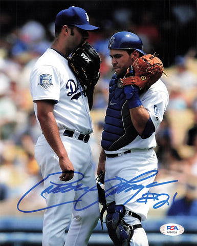 ESTEBAN LOAIZA signed 8x10 photo PSA/DNA LA Dodgers Autographed