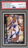2009 Fleer #189 Mike Conley signed Card Auto 10 PSA Slabbed Grizzlies
