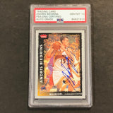 2008-09 Fleer Ultra #160 Andris Biedrins Signed Card AUTO 10 PSA Slabbed Warriors