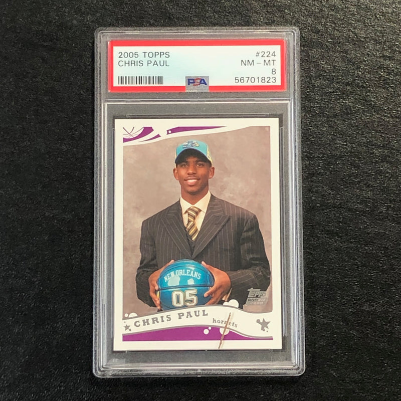 2005 Topps #224 Chris Paul PSA 8 NM-MT Hornets