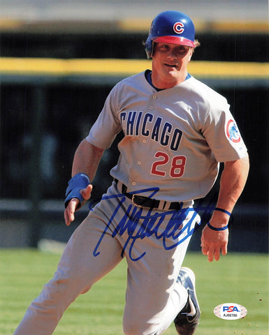 TODD HOLLANDSWORTH signed 8x10 photo PSA/DNA Chicago Cubs Autographed