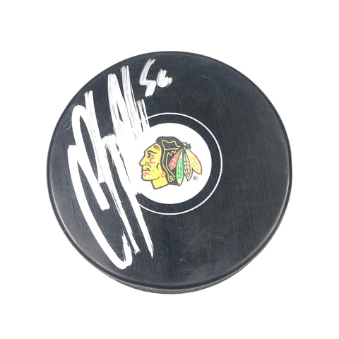 ERIK GUSTAFSSON signed Hockey Puck PSA/DNA Chicago Blackhawks Autographed