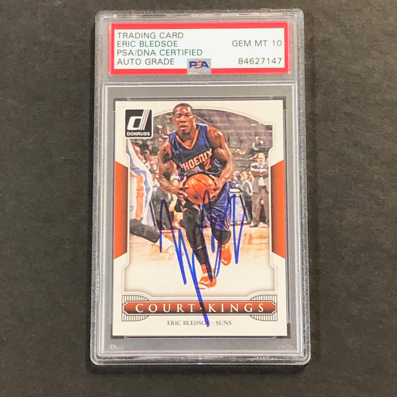 2014-15 Donruss Court Kings #49 Eric Bledsoe Signed Card AUTO 10 PSA Slabbed Suns