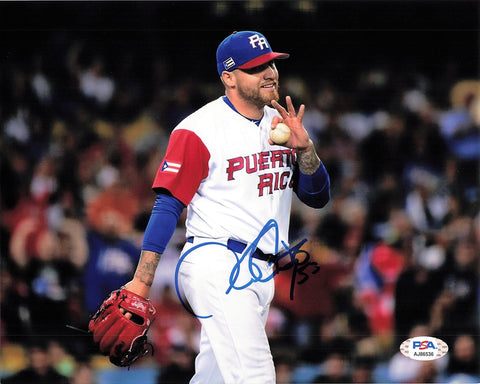 HECTOR SANTIAGO signed 8x10 photo PSA/DNA Puerto Rico Autographed