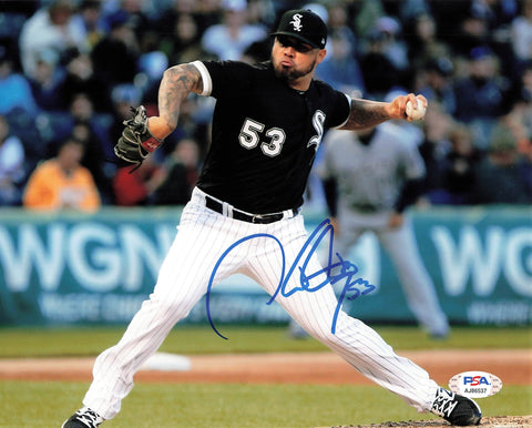 HECTOR SANTIAGO signed 8x10 photo PSA/DNA Chicago White Sox Autographed
