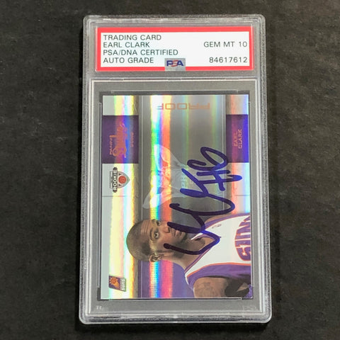 2009-10 Panini #128 Earl Clark Signed Card AUTO 10 PSA Slabbed RC Suns