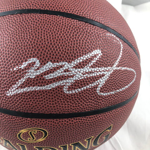 autographed lebron james basketball