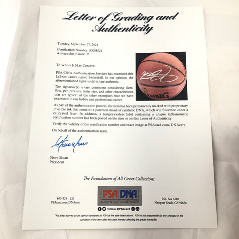 LeBron James Signed Jersey Upper Deck PSA/DNA Auto Grade 9 Cavaliers A –  Golden State Memorabilia