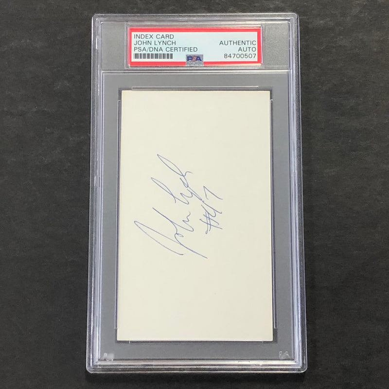 John Lynch Signed Index Card PSA/DNA Slabbed Autographed Denver Broncos