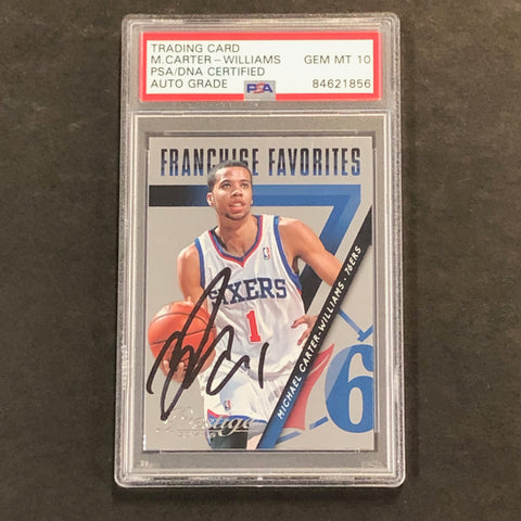 2014-15 Panini Prestige #23 Michael Carter-Williams Signed Card Auto 10 PSA Sixers