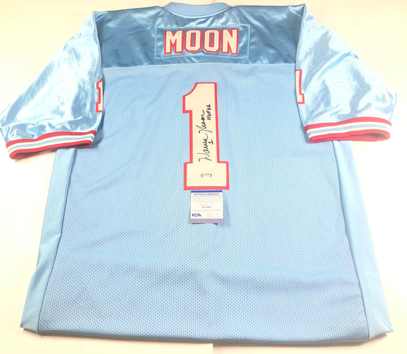 Warren Moon signed jersey PSA/DNA Houston Oilers Autographed
