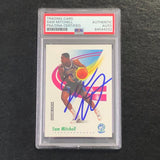 1991-92 SkyBox Basketball #171 Sam Mitchell Signed Card AUTO PSA/DNA Slabbed Timberwolves