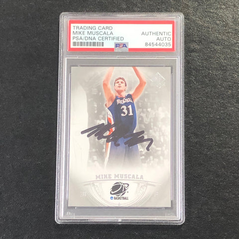 2013-14 SP Authentic #41 Mike Muscala Signed Card AUTO PSA Slabbed