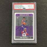 2017-18 NBA Hoops #284 Frank Mason III Signed Card AUTO 10 PSA Slabbed RC Kings