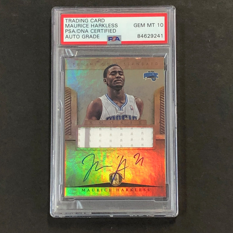 2012-13 Panini Gold Standard Rookie #288 Maurice Moe Harkless Signed Card AUTO 10 PSA Slabbed Magic
