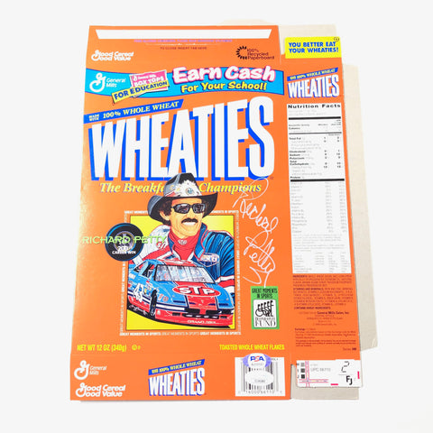 RICHARD PETTY Signed Cereal Box PSA/DNA Autographed Nascar Racing