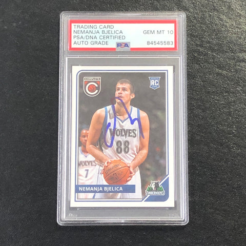 2015-16 Panini Complete #307 Nemanja Bjelica Signed Card AUTO PSA/DNA Slabbed RC Timberwolves