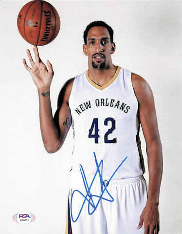 Alexis Ajinca signed 8x10 photo PSA/DNA New Orleans Pelicans Autographed