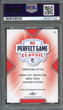 2020 Leaf Perfect Game Christian Little Signed Card AUTO PSA Slabbed