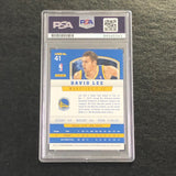 2012-13 Panini Basketball #41 David Lee Signed Card AUTO 10 PSA Slabbed Warriors