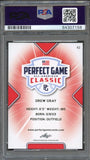 2020 Leaf Perfect Game Drew Gray Signed Card AUTO PSA Slabbed