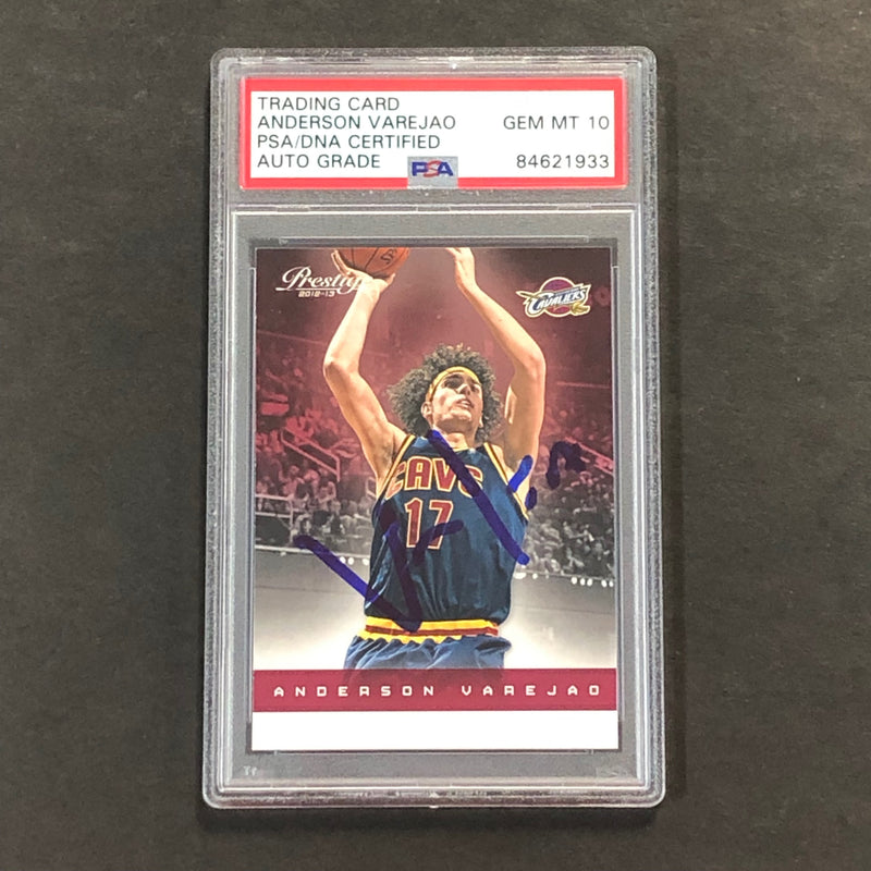 2012-13 Panini Prestige #134 Anderson Varejao Signed Card AUTO 10 PSA Slabbed Cavaliers