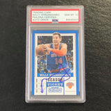 2017-18 Contenders Draft Picks #49 Willy Hernangomez Signed Card AUTO 10 PSA Slabbed Knicks