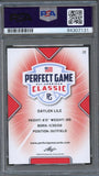 2020 Leaf Perfect Game Daylen Lile Signed Card AUTO PSA Slabbed