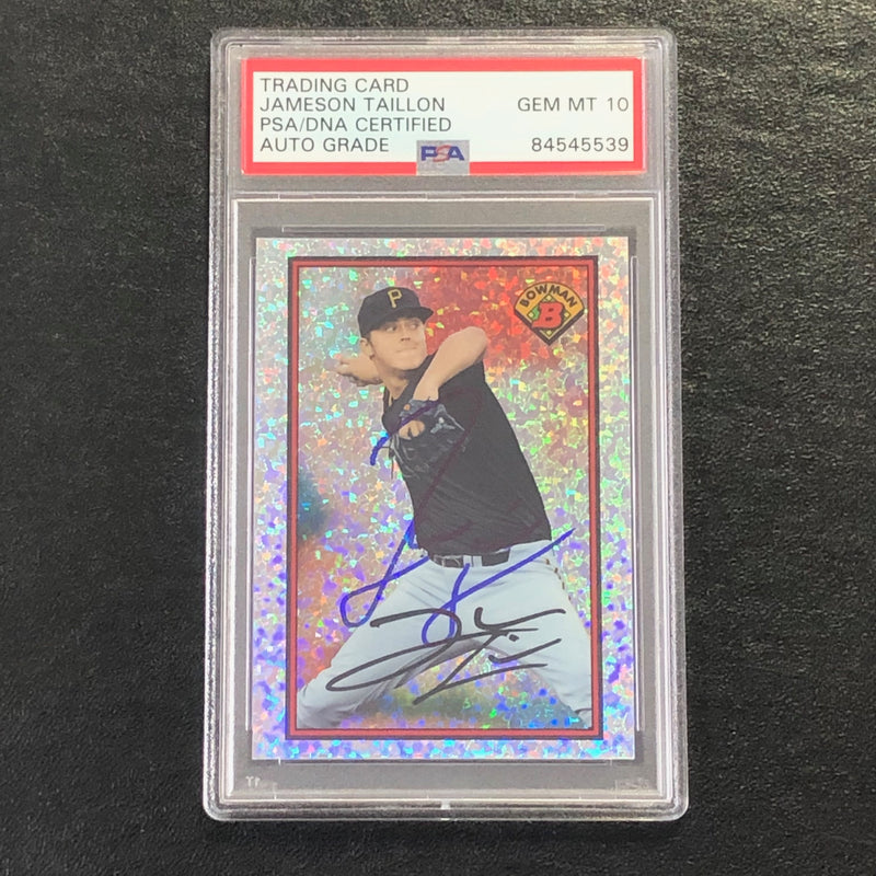 2014 Bowman '89 Diamond Refractor #89BIBJT Jameson Taillon Signed Card PSA Slabbed Auto 10 Pirates