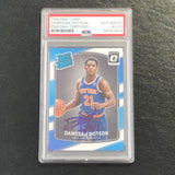 2017-18 Donruss Optic Rated Rookie #166 Damyean Dotson Signed Card AUTO PSA Slabbed RC Knicks