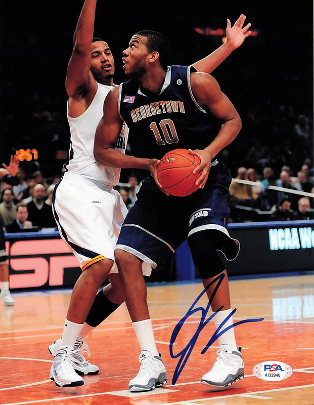 Greg Monroe signed 8x10 photo PSA/DNA Georgetown Hoyas Autographed