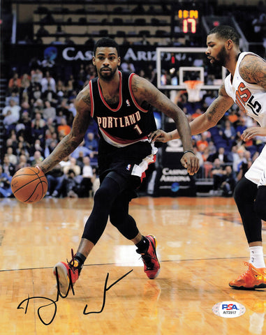 Dorell Wright signed 8x10 photo PSA/DNA Portland Trailblazers Autographed