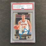 2016-17 Panini Select #19 Willy Hernangomez Signed Card AUTO 10 PSA Slabbed RC Knicks
