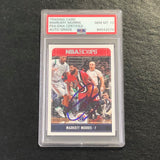 2017-18 NBA Hoops #247 Markieff Morris Signed Card AUTO 10 PSA Slabbed Wizards