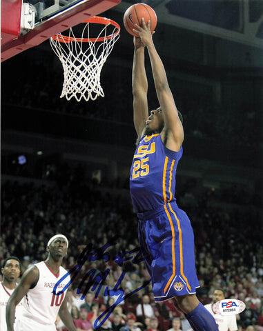 JORDAN MICKEY signed 8x10 photo PSA/DNA LSU Autographed