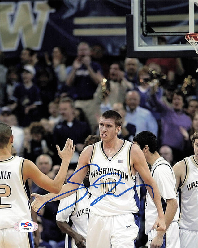 Spencer Hawes signed 8x10 photo PSA/DNA Washington Huskies Autographed