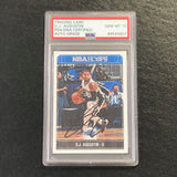 2017 NBA Hoops #122 DJ Augustin Signed Card AUTO 10 PSA Slabbed Magic