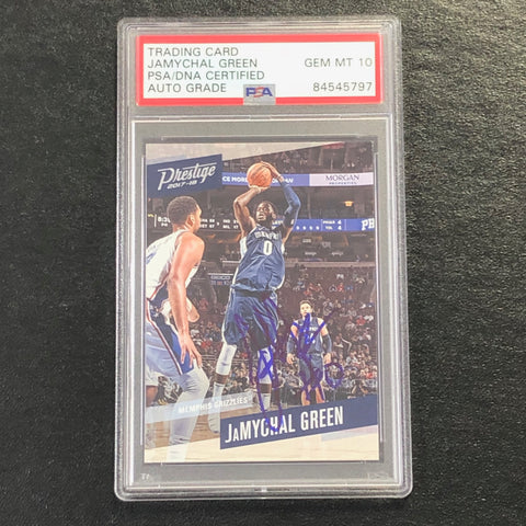 2017-18 Panini Prestige #35 JaMychal Green Signed Card AUTO 10 PSA Slabbed Grizzlies