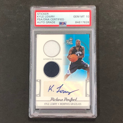 2006 Topps Picture Perfect #PPJSA-KL Kyle Lowry 134/199 Signed Card AUTO 10 PSA Slabbed RC Grizzlies