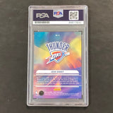 2021-22 NBA Hoops #6 Josh Giddey Signed Card AUTO PSA Slabbed RC Thunder