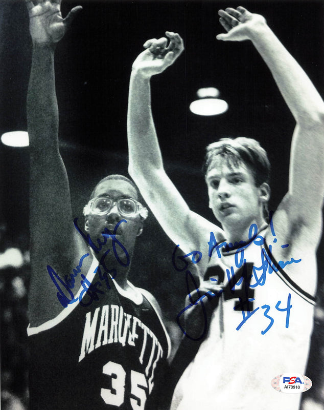 Damon Key JIM McILVAINE signed 8x10 photo PSA/DNA Seattle SuperSonics Autographed